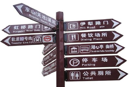 当阳标牌的基本功能。